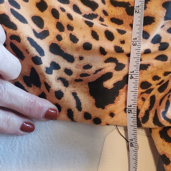 Billabong Paradise Leopard Puff Sleeve Mini Sz. L Dress NWT - Picture 7 of 13